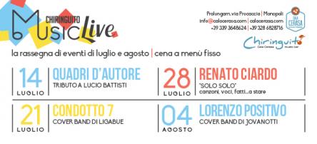 Chiringuito live music pres: Condotto 7 (Ligabue tribute band)