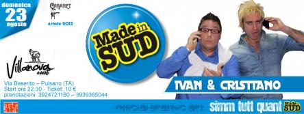 Domenica 23 agosto, cabaret con IVAN E CRISTIANO (da Made in sud) @ VILLANOVA