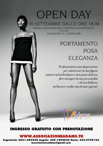 OPEN DAY CORSO DI PORTAMENTO POSA ELEGANZA E STILE