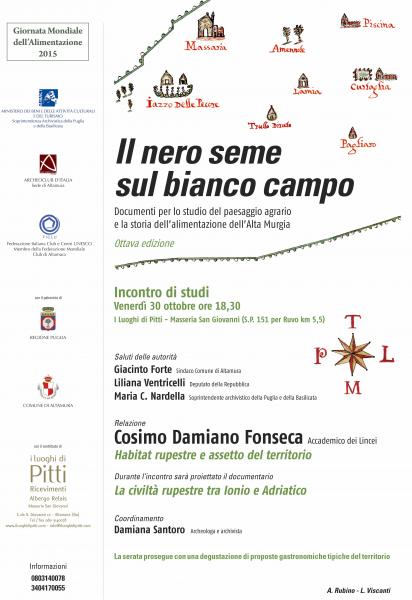 Il nero seme sul bianco campo