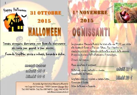 Pranzo di Ognissanti a Masseria Ruotolo