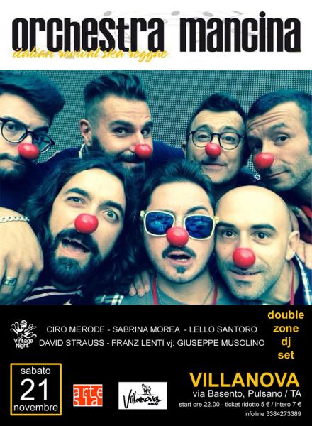 ORCHESTRA MANCINA in concerto + DOUBLE ZONE DJ SET