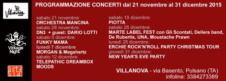 VILLANOVA (Pulsano/TA) - PROGRAMMAZIONE CONCERTI
