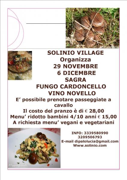 SAGRA FUNGO CARDONCELLO VINO NOVELLO