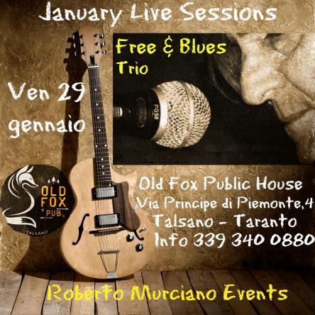 Free & Blues Trio live Old Fox Public House - January Live Sessions