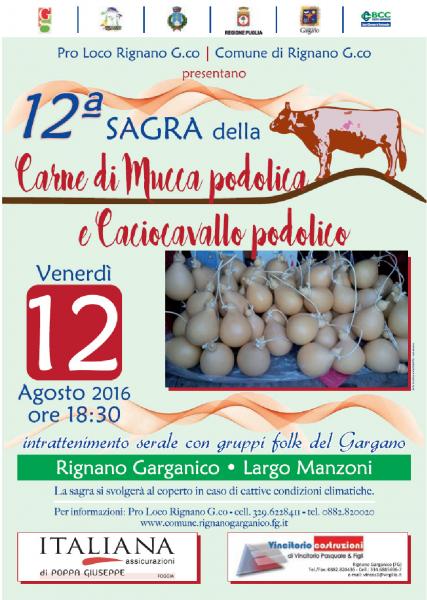 12a  ed.  Sagra della Mucca podolica e del Caciocavallo podolico