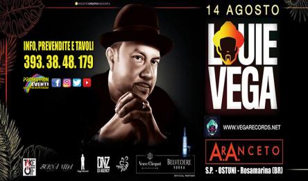 Notte di Ferragosto ad Ostuni - ARANCETO CLUB Guest Dj LITTLE LOUIE VEGA - 14 AGOSTO 2016