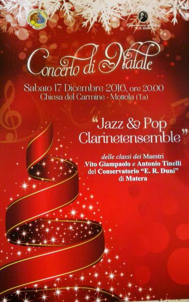 MOTTOLA (TA):    Associazione “Nativity” e conservatorio “Duni” di Matera, insieme per il concerto d