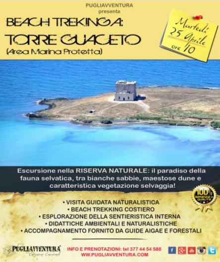 Beach trekking a Torre Guaceto