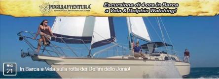 In barca a vela sulla rotta dei delfini dello Jonio!
