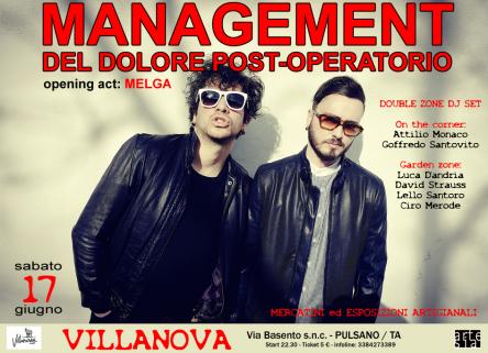 Management del dolore post-operatorio in concerto / opening act: Melga in concerto