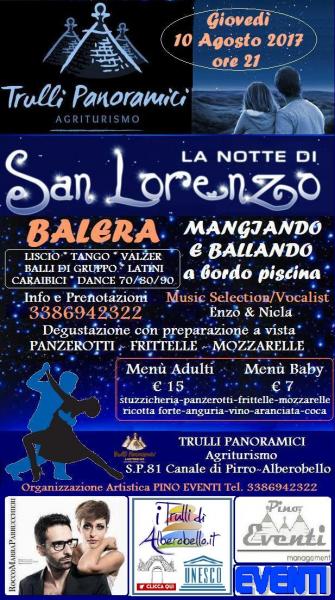 NOTTE DI SAN LORENZO MANGIANDO E BALLANDO