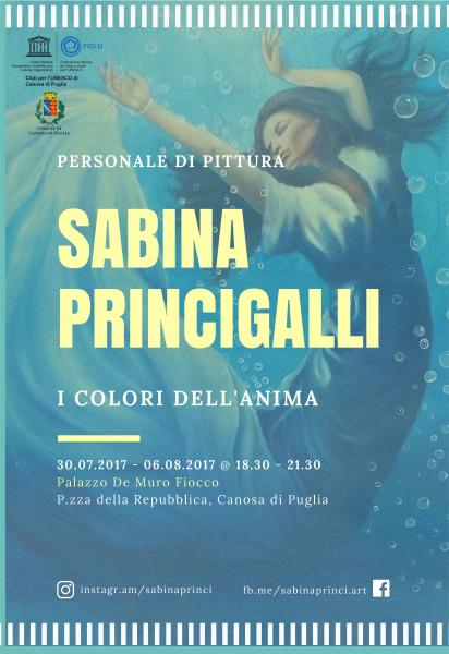 La pittrice Sabina Princigalli espone a Canosa