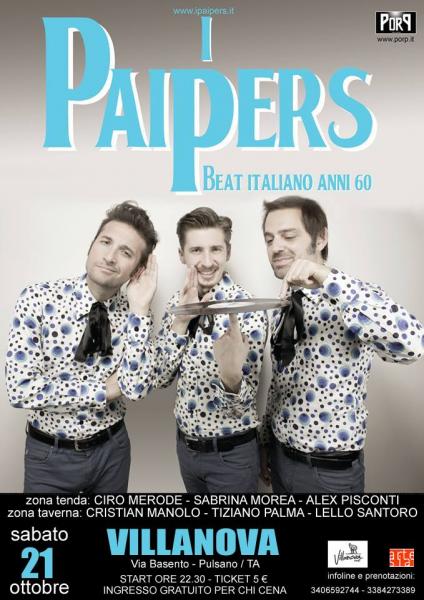 I Paipers in concerto, beat italiano '60 + Double Zone Dj Set