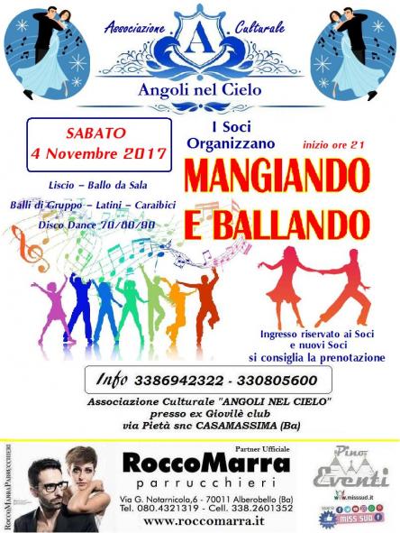 SERATA DANZANTE Mangiando & Ballando