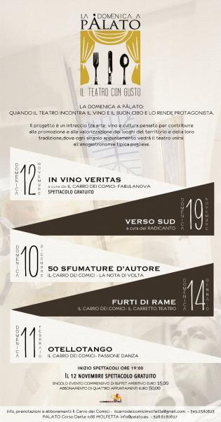 La Domenica a Palato. Il teatro con Gusto