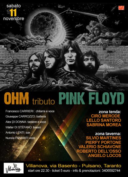 OHM tributo Pink Floyd + Double Zone Dj Set