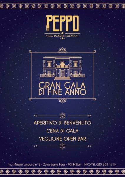 Gran Gala di Fine Anno PEPPO@Villa Massimi Losacco