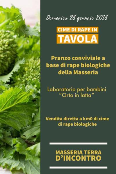 Cime di rape in tavola