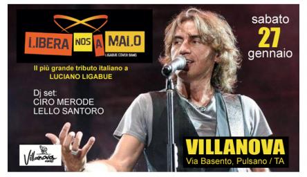 Libera Nos A Malo in tributo a Luciano Ligabue, a seguire dj set