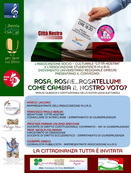 Rosa, rosae...Rosatellum! Come cambia il nostro voto?