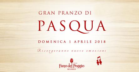 Pranzo di Pasqua a Villa Fano del Poggio Ricevimenti