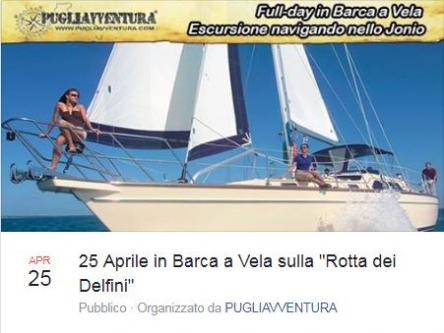 25 aprile in barca a vela sulla 