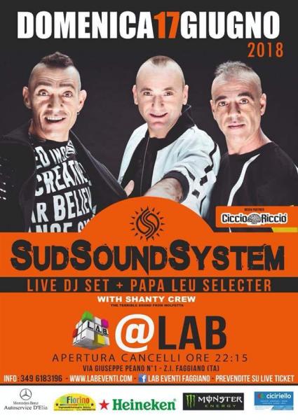 SUD SOUND System Live dj set + After Show - LAB c/o Officine