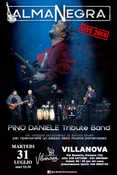 Tributo a Pino Daniele con Almanegra in concerto