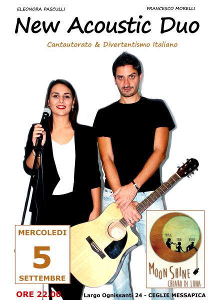 Serata musicale al Moonshine chiaro di luna