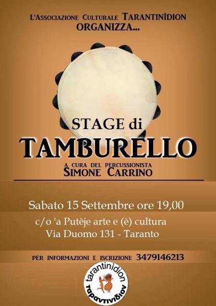 STAGE DI TAMBURELLO