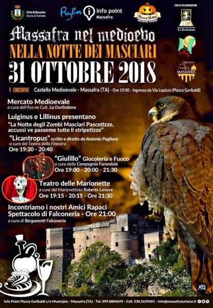 “Massafra nel medioevo. La notte dei masciari e la magia dei luoghi di Puglia.”