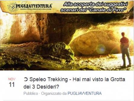 Speleo trekking: hai mai visto la grotta dei 3 desideri?