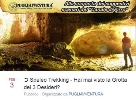 Speleo trekking: hai mai visto la grotta dei 3 desideri?