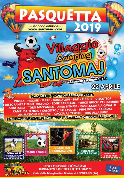 Pasquetta 2019 Villaggio Camping Santomaj -Marina di Leporano TA