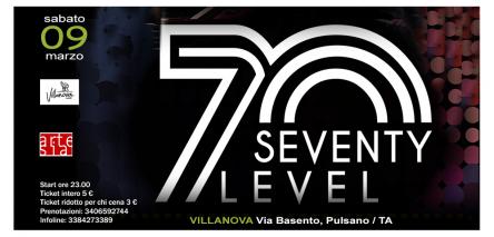 Seventy Level in concerto + dj set