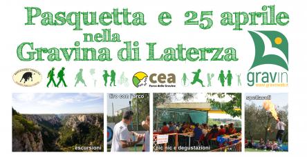 Pasquetta e 25 aprile nella Gravina di Laterza