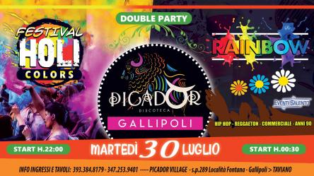 Double Party: Holi Colors + Rainbow