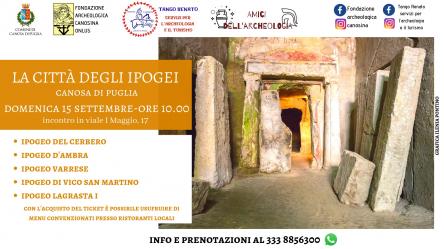 Tour nel sottosuolo canosino tra arte, cultura ed enogastronomia