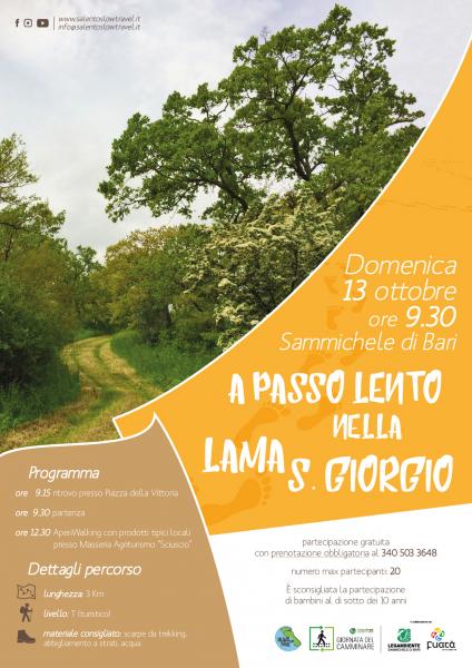 A PASSO LENTO NELLA LAMA SAN GIORGIO