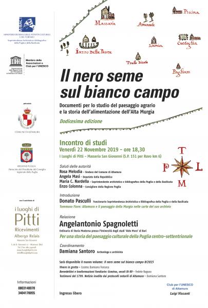 Il nero seme sul bianco campo - XII edizione