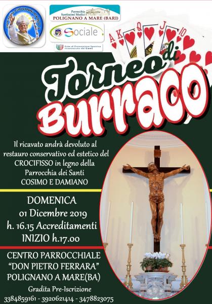 Torneo di Burraco di Beneficienza.
