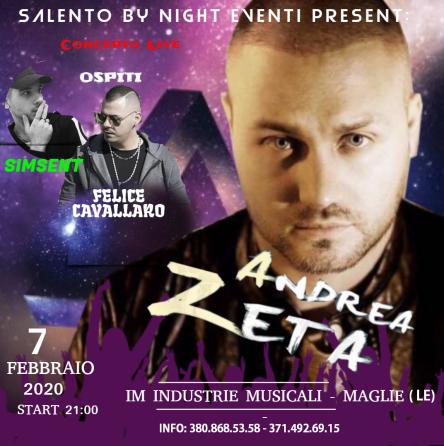Andrea Zeta live concerto - per la prima volta a  LECCE
