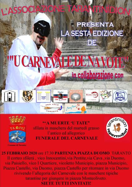 U CARNEVALE DE NA VOTE SESTA edizione