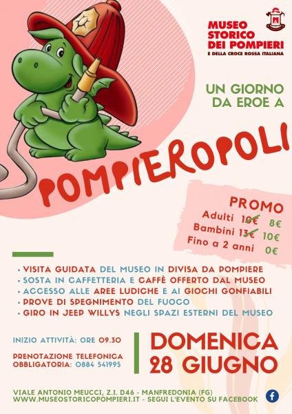 Torna Pompieropoli, bimbi e ragazzi pompieri per un giorno!