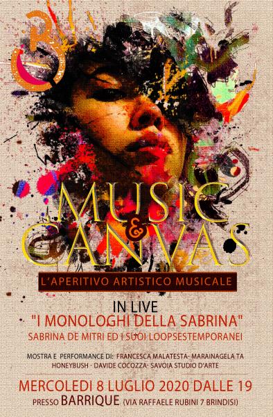 MUSIC E CANVAS al Barrique di Brindisi