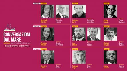 Conversazioni dal Mare 2021. Molfetta arena culturale a cielo aperto l’8 ,il 9  e il 10 luglio