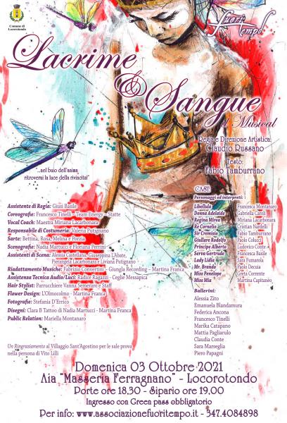 LACRIME & SANGUE, il musical diretto da Claudio Russano