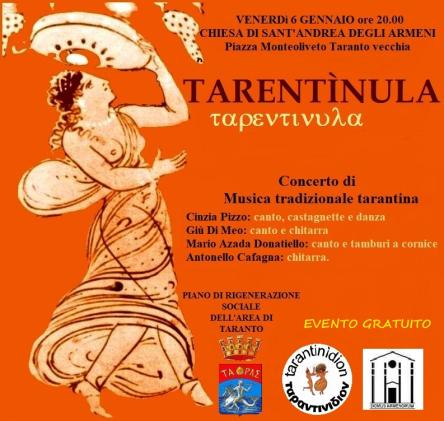 T@RENTÌNUL@ LIVE CONCERT” Concerto di musica tradizionale tarantina