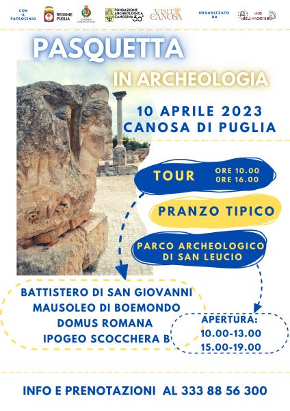 Pasquetta 2023 a Canosa: archeologia, natura e gastronomia